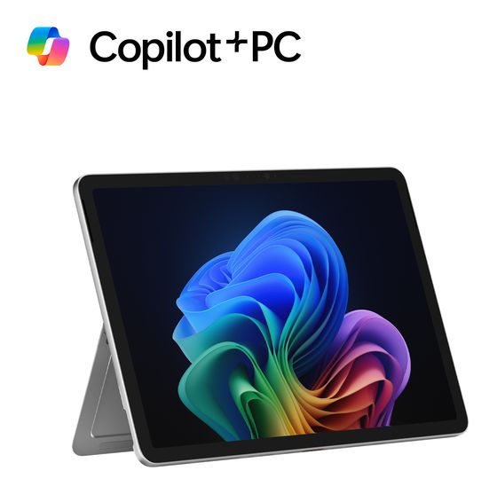 Microsoft Surface Pro Copilot+ 256 GB Tablet 30,5 cm (12 Zoll) 3,2 GHz Windows 10 MP (Platinum) f&uuml;r 979,00 Euro