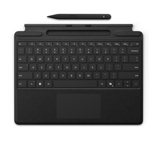 Microsoft Surface Pro Keyboard mit Slim Pen für Microsoft Surface Pro 10; Surface Pro 9; Surface Pro 8; Surface Pro X  (Schwarz) f&uuml;r 241,00 Euro