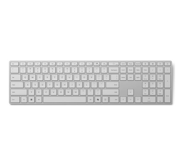 Microsoft Surface Tastatur (2. Edition) Heimbüro Tastatur Bluetooth 2.4 GHz  (Grau) f&uuml;r 114,99 Euro