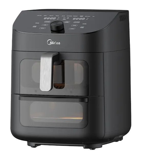 MIDEA MAD1100DADK Doppel Heißluftfritteuse 11 l 1700 W  (Schwarz) f&uuml;r 137,99 Euro