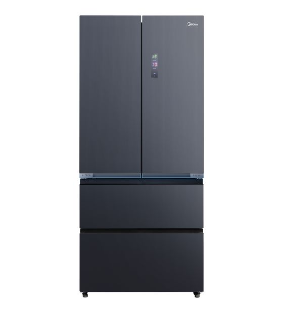MIDEA MDRF705BIE70 Side-by-Side Kühl-/ Gefrierkombination French Door 345 l / 170 l 307 kWh 1910 mm x 600 mm  (Grau) f&uuml;r 1.162,00 Euro