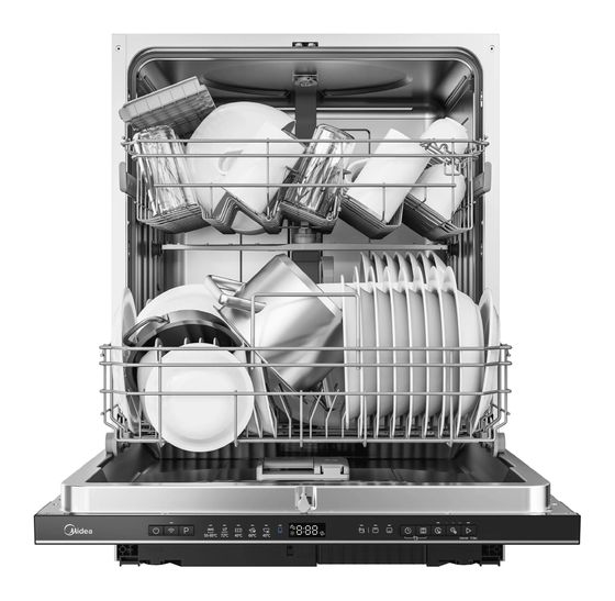 MIDEA MDWEB1403MB-RB 60 cm Geschirrspüler vollintegriert (ohne Front) Sehr leise 14 Maßgedecke aquaStop Funktion f&uuml;r 638,00 Euro