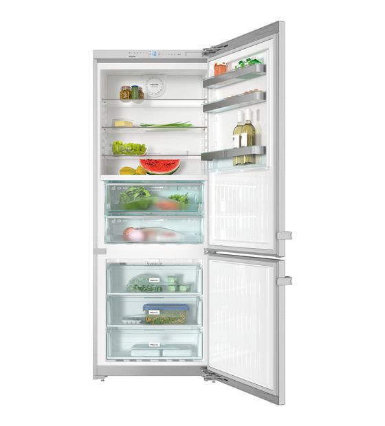 Miele KFN16947D 305 l / 123 l Kühl-Gefrierkombi freistehend 269 kWh Jahr  (Edelstahl) f&uuml;r 3.239,00 Euro