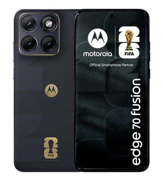 Motorola Edge 70 Fusion FIFA Edition 256 GB 5G Smartphone 17,2 cm (6.78") Android 50 MP Dual Kamera Dual Sim WiFi 6E (PANTONE Silhouette) f&uuml;r 344,00 Euro