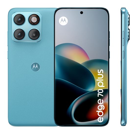 Motorola Edge 70 plus 128 GB 5G Smartphone 17,2 cm (6.78") Android 200 MP Dual Kamera Dual Sim WiFi 6E (PANTONE Milky Blue) f&uuml;r 599,00 Euro