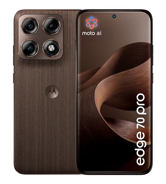 Motorola Edge 70 Pro 256 GB 5G Smartphone 17,2 cm (6.78") Android 50 MP Dreifach Kamera Dual Sim WiFi 6E (PANTONE Chicory Coffee) f&uuml;r 559,00 Euro