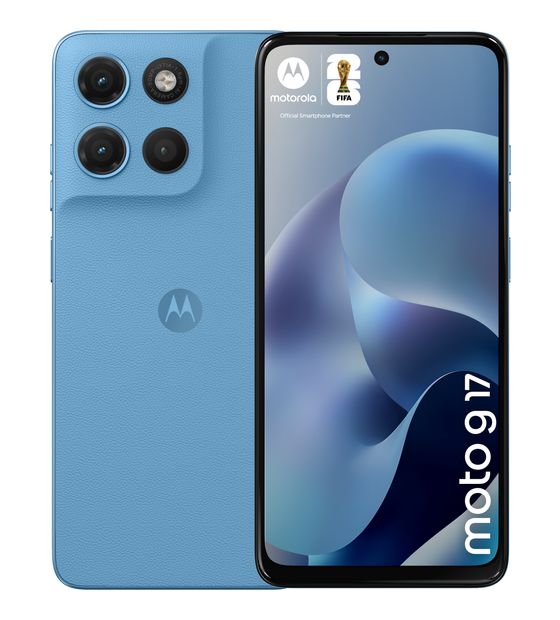 Motorola Moto G17 128 GB Smartphone 17,1 cm (6.72") 2,0 GHz Android 50 MP Dual Kamera Dual Sim WiFi 5 (PANTONE Alaskan Blue) f&uuml;r 189,00 Euro