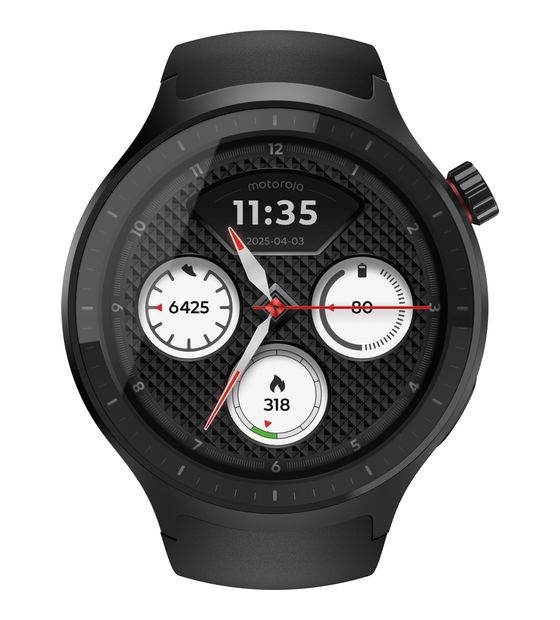 Motorola Moto Watch Digital 47 mm Smartwatch Rund IP68  (Schwarz) f&uuml;r 98,49 Euro