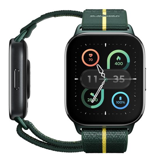 Motorola Moto Watch Fit Digital 44.5 mm  Smartwatch Rechteckig IP68  (Grün, Grau) f&uuml;r 76,99 Euro