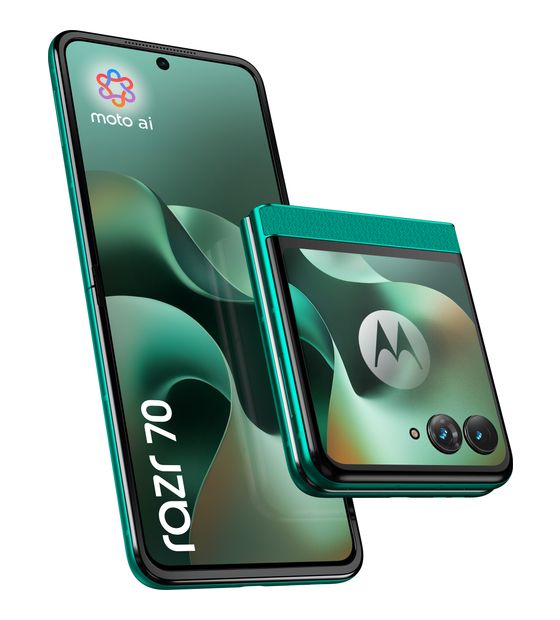 Motorola Razr 70 256 GB 5G Smartphone 17,5 cm (6.9 Zoll) Android 50 MP Dual Kamera Dual Sim WiFi 6E (PANTONE Sporting Green) f&uuml;r 869,00 Euro