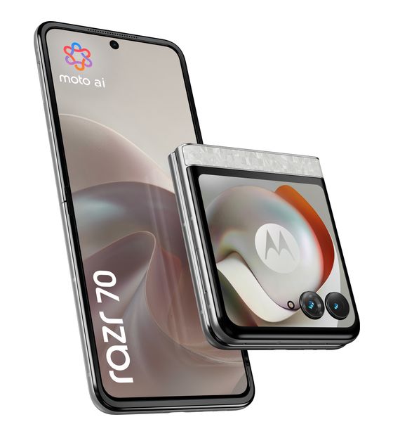 Motorola Razr 70 256 GB 5G Smartphone 17,5 cm (6.9 Zoll) Android 50 MP Dual Kamera Dual Sim WiFi 6E (PANTONE Bright White) f&uuml;r 869,00 Euro