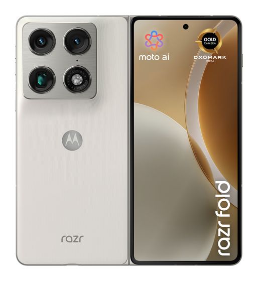Motorola Razr Fold 512 GB 5G Smartphone 20,6 cm (8.09") 3,8 GHz Android 50 MP Dreifach Kamera Dual Sim WiFi 7 (PANTONE Lily White) f&uuml;r 1.949,00 Euro