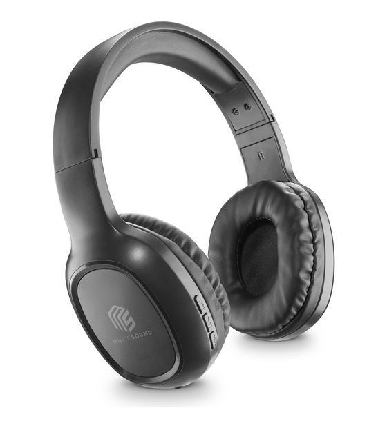 Music Sound Basic Bluetooth Kopfhörer kabellos  (Schwarz) f&uuml;r 18,49 Euro