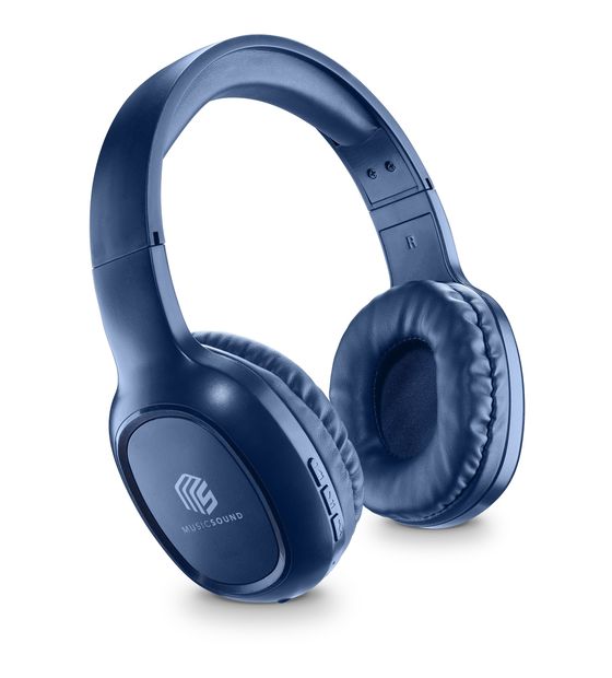 Music Sound Basic Bluetooth Kopfhörer kabellos  (Blau) f&uuml;r 18,49 Euro