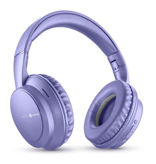 Music Sound Boost Over Ear Bluetooth Kopfhörer kabellos  (Violett) f&uuml;r 20,49 Euro