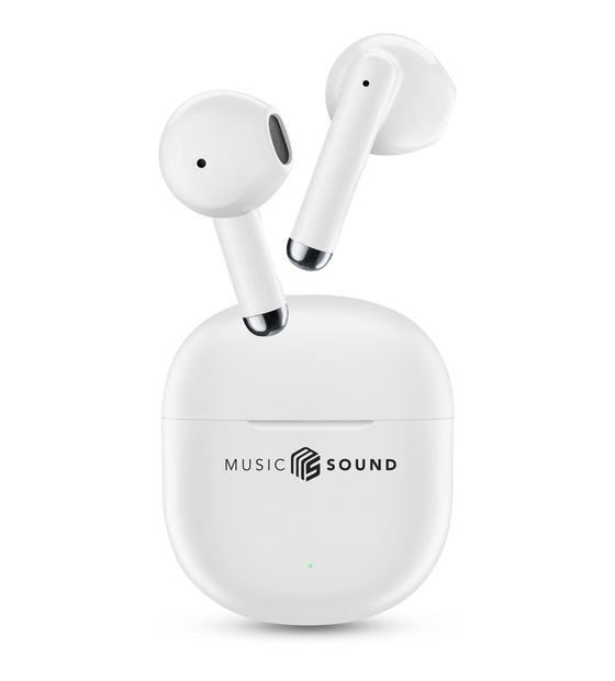 Music Sound Breeze In-Ear Bluetooth Kopfhörer Kabellos TWS  (Weiß) f&uuml;r 19,99 Euro