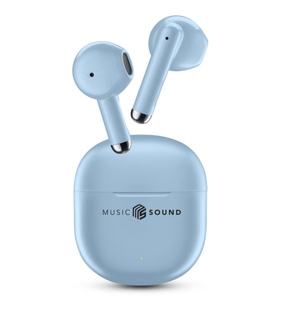 Music Sound Breeze In-Ear Bluetooth Kopfhörer Kabellos TWS  (Hellblau) f&uuml;r 19,49 Euro