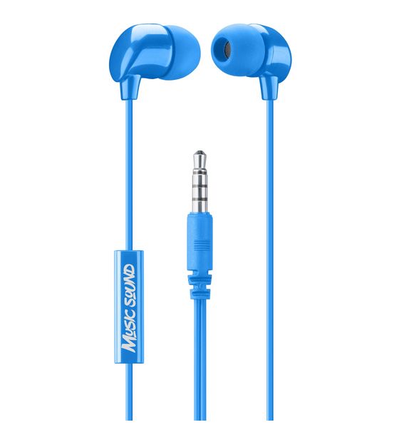 Music Sound Color In-Ear Kopfhörer Kabelgebunden  (Blau) f&uuml;r 7,99 Euro