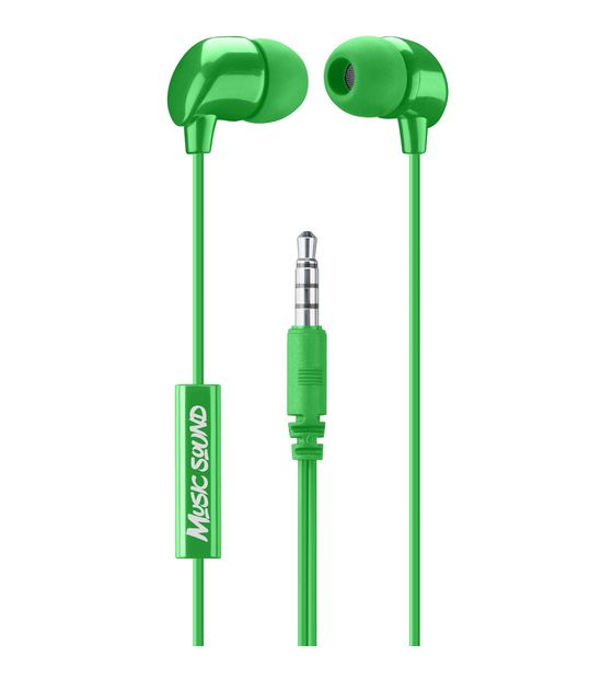 Music Sound Color In-Ear Kopfhörer Kabelgebunden  (Grün) f&uuml;r 7,99 Euro