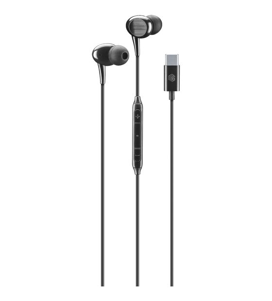 Music Sound Color In-Ear Kopfhörer Kabelgebunden USB Typ-C  (Schwarz) f&uuml;r 18,99 Euro