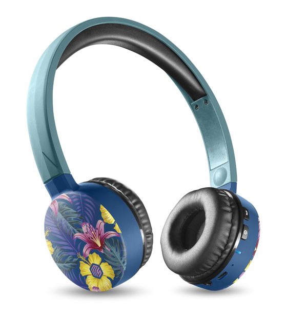 Music Sound Fantasy Over Ear Bluetooth Kopfhörer kabellos 16 h Laufzeit  (Blau) f&uuml;r 34,99 Euro