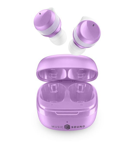 Music Sound Flow In-Ear Bluetooth Kopfhörer Kabellos TWS 25 h Laufzeit  (Violett) f&uuml;r 29,99 Euro