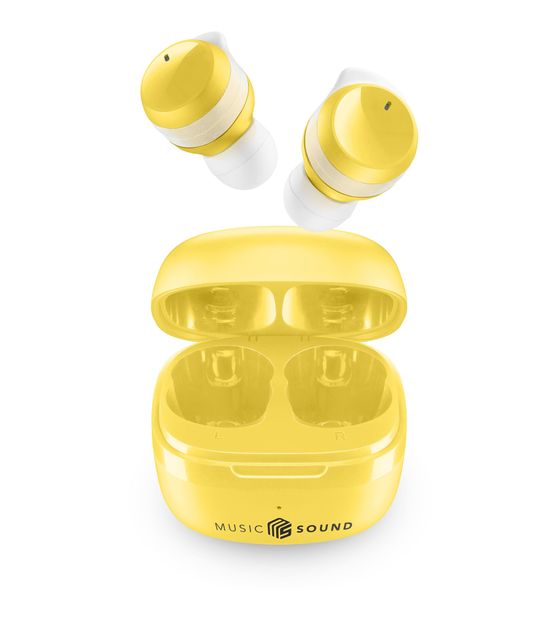 Music Sound Flow In-Ear Bluetooth Kopfhörer Kabellos TWS  (Gelb) f&uuml;r 24,99 Euro