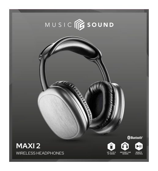 Music Sound Maxi2 Bluetooth Kopfhörer kabellos  (Schwarz) f&uuml;r 24,99 Euro