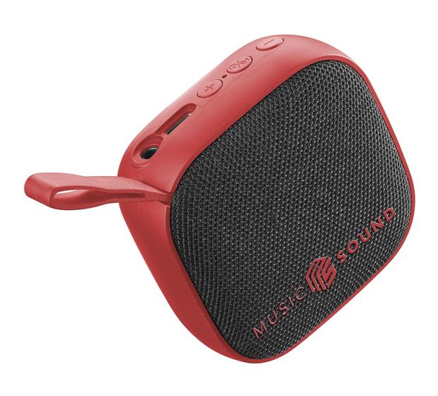 Music Sound Mini 3 W Bluetooth Lautsprecher Laufzeit bis 4 h  (Rot) f&uuml;r 16,49 Euro