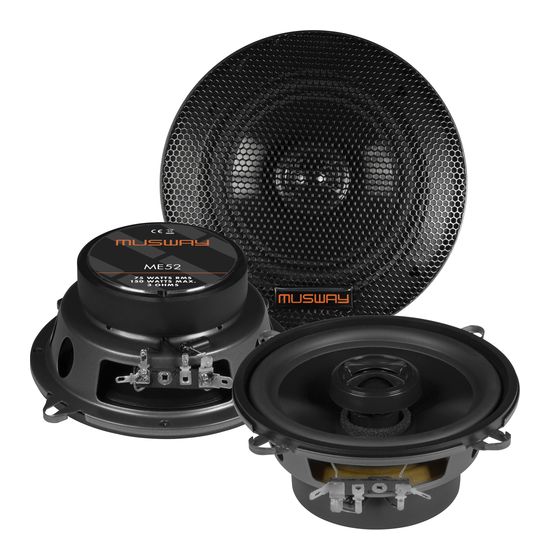 Musway ME52 Einbaulautsprecher 150 W f&uuml;r 52,99 Euro