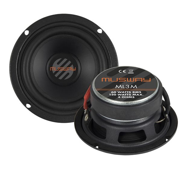 Musway ML3M Einbaulautsprecher 120 W f&uuml;r 106,99 Euro