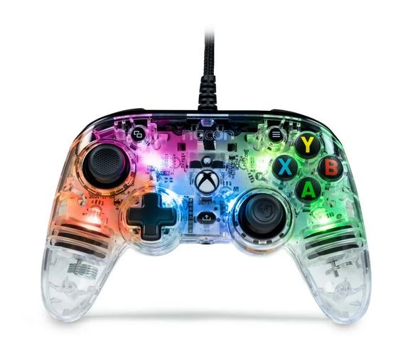 NACON Pro Compact Colorlight Analog / Digital Gamepad für PC, Xbox One, Xbox Series S, Xbox Series X (Schwarz, Transparent) f&uuml;r 59,99 Euro