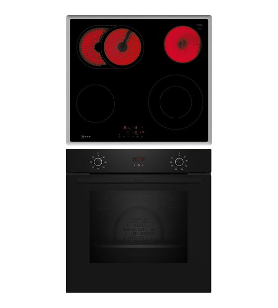 Neff BX36B0 (B1CCC0AK3 + T16SBN1L0) Herdset groß mit 60 cm Glaskeramik Kochfeld f&uuml;r 598,00 Euro