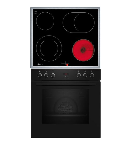 Neff EX4B0 (E1CCD2AK3 + M16SRF0L0) Herdset groß AutoClean EasyClean mit 60 cm Glaskeramik Kochfeld f&uuml;r 679,00 Euro