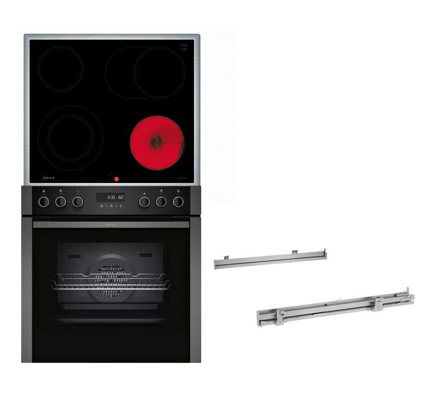 Neff HMK320SP (E2ACH7AG3 + M16SRF0M0 + Z1608BX0) Herdset groß AutoClean EasyClean mit 60 cm Glaskeramik Kochfeld f&uuml;r 1.223,00 Euro