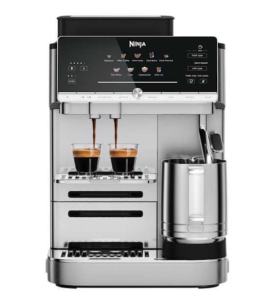 Ninja AE1001EU AutoBarista Kaffeevollautomat 15 bar 2,0 l AutoClean  (Silber) f&uuml;r 649,99 Euro