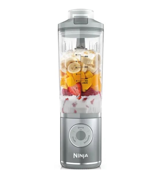 Ninja BC251EU Blast Max 0,57 l Standmixer 3 Geschwindigkeiten  (Silber, Transparent) f&uuml;r 73,49 Euro