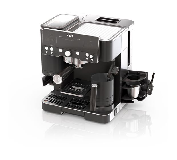 Ninja ES601EU Siebträger Kaffeemaschine 1650 W  (Schwarz, Edelstahl) f&uuml;r 489,00 Euro