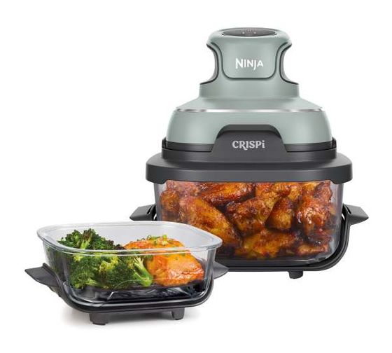 Ninja FN101EU Crispi Heißluftfritteuse 3,8 l 1700 W (Grün, Grau, Transparent) f&uuml;r 129,99 Euro