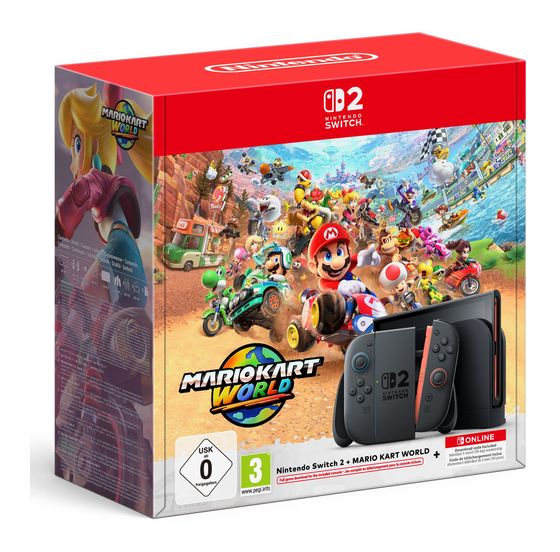 Nintendo Switch 2 & Mario Kart World   (Schwarz) f&uuml;r 554,99 Euro
