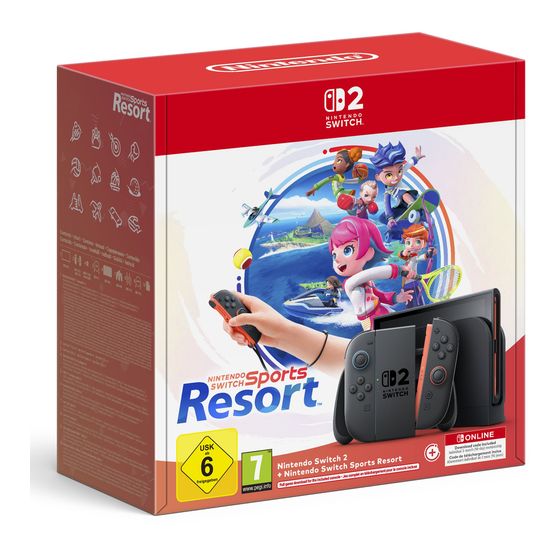 Nintendo Switch 2 & Switch Sports Resort-Set   (Schwarz) f&uuml;r 651,00 Euro
