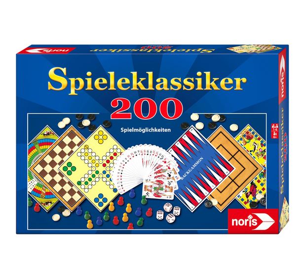 Noris 200 Games Collection Brettspiel bis zu 6 Spielern ab 6 Jahr(e) f&uuml;r 11,99 Euro