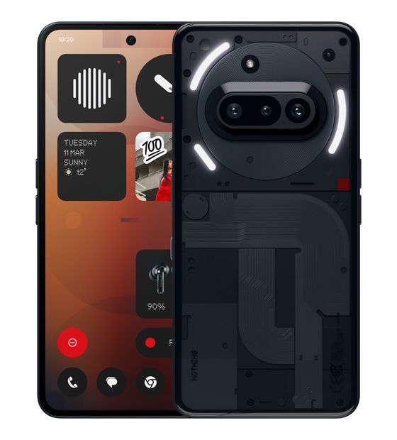 Nothing Phone (3a) 256 GB 5G Smartphone 17,2 cm (6.77") 2,5 GHz Android 50 MP Dreifach Kamera Dual Sim WiFi 6  (Schwarz) f&uuml;r 299,00 Euro