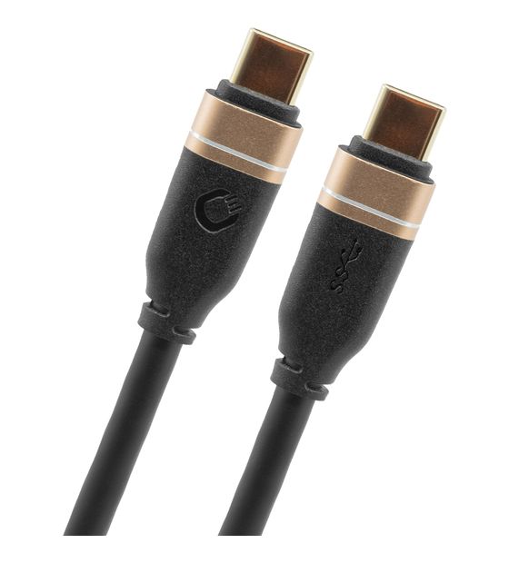 OEHLBACH 33202 20 Gbit/s Stecker Rundkabel USB C auf USB C bis 60 W 3 m  (Schwarz) f&uuml;r 38,99 Euro