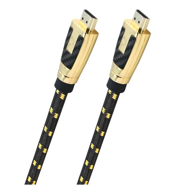 OEHLBACH Carb Connect Ultra 48 Gbit/s Stecker Gerade HDMI auf HDMI Typ A (Standard) 2,2 m  (Schwarz, Gold) f&uuml;r 193,99 Euro