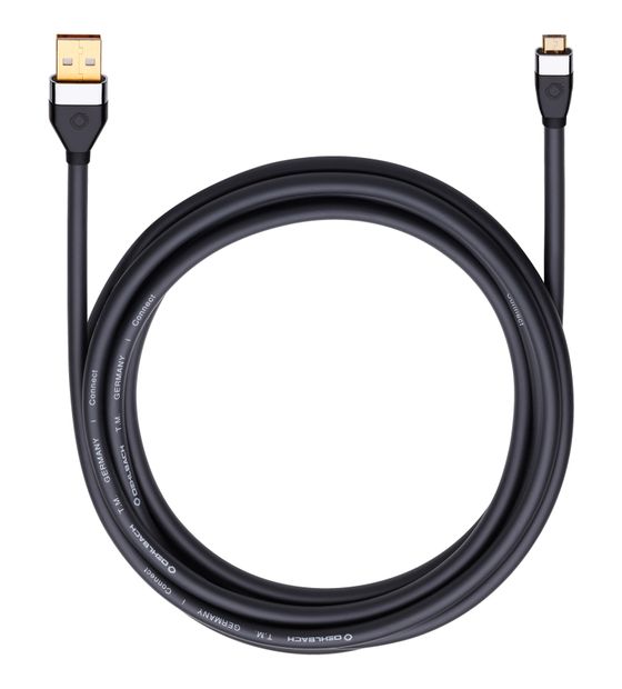 OEHLBACH D1C60076 0,48 Gbit/s Stecker Mini-USB B auf USB A 1 m  (Schwarz) f&uuml;r 22,99 Euro