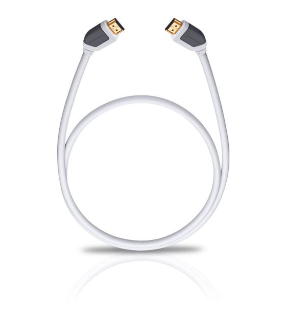 OEHLBACH Shape Magic 18 Gbit/s Stecker HDMI auf HDMI Typ A (Standard) 2,2 m  (Weiß) f&uuml;r 25,50 Euro