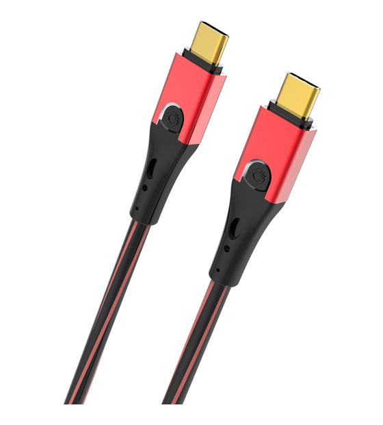 OEHLBACH USB Evolution CC 20 Gbit/s Stecker Rundkabel USB C auf USB C bis 60 W 2 m  (Rot) f&uuml;r 83,99 Euro
