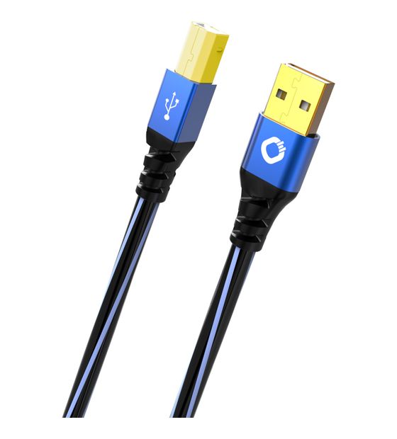 OEHLBACH USB Plus B 0,48 Gbit/s Stecker Rundkabel USB A auf USB B 2 m  (Blau) f&uuml;r 27,99 Euro