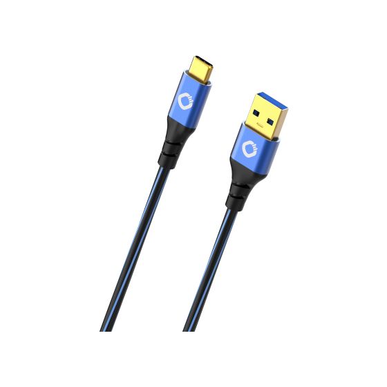 OEHLBACH USB Plus C3 Stecker Rundkabel USB A auf USB C 3 m  (Blau) f&uuml;r 44,99 Euro